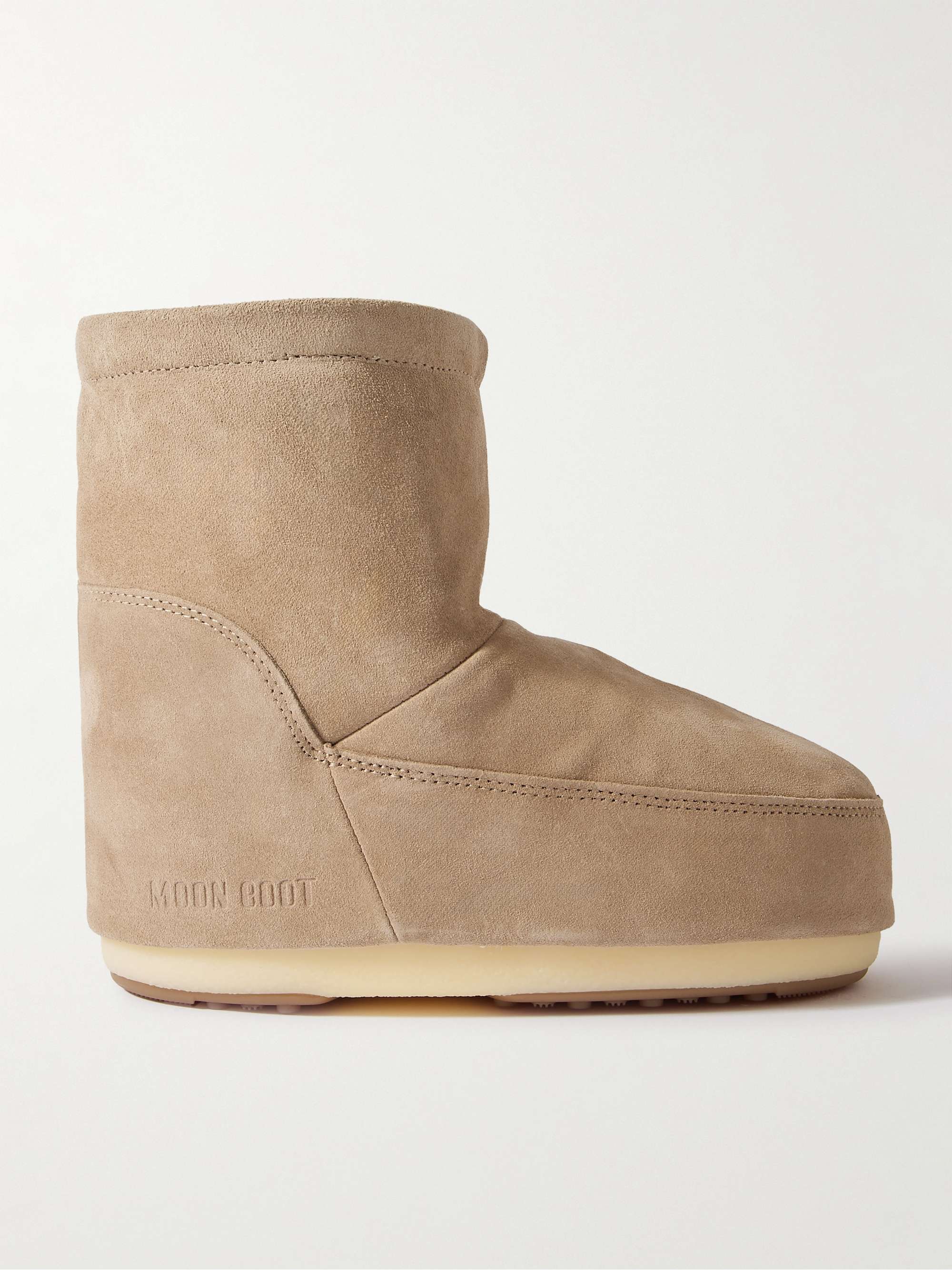 Sand Icon Low suede snow boots MOON BOOT NET A PORTER
