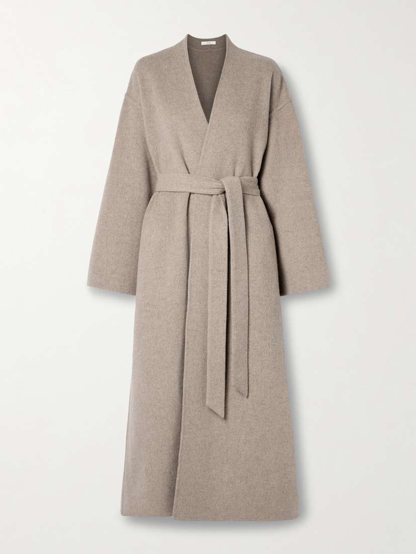 Co Belted Wool And Cashmere-blend at