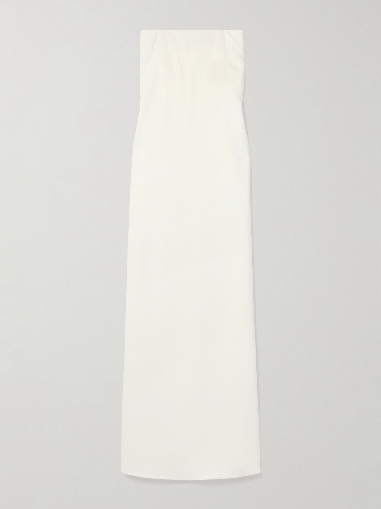 Co Strapless Crepe Maxi Dress In Ivory