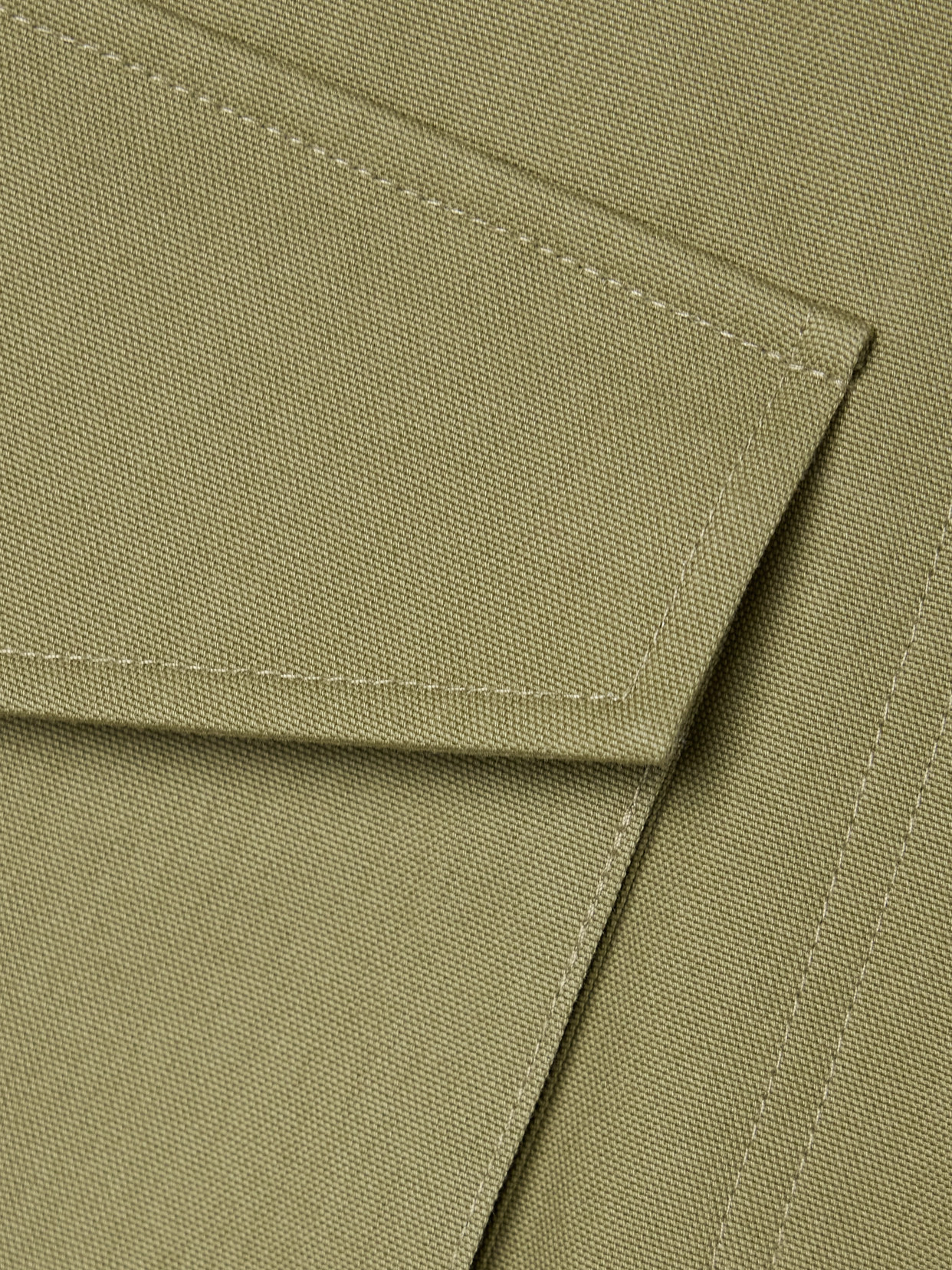 Shop Co Tton-canvas Skirt In Green