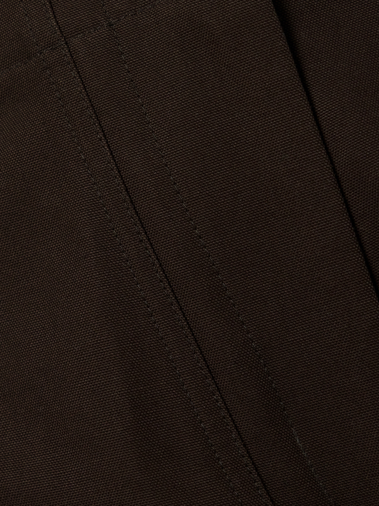 Co Tton-canvas Tapered Cargo Pants In Brown