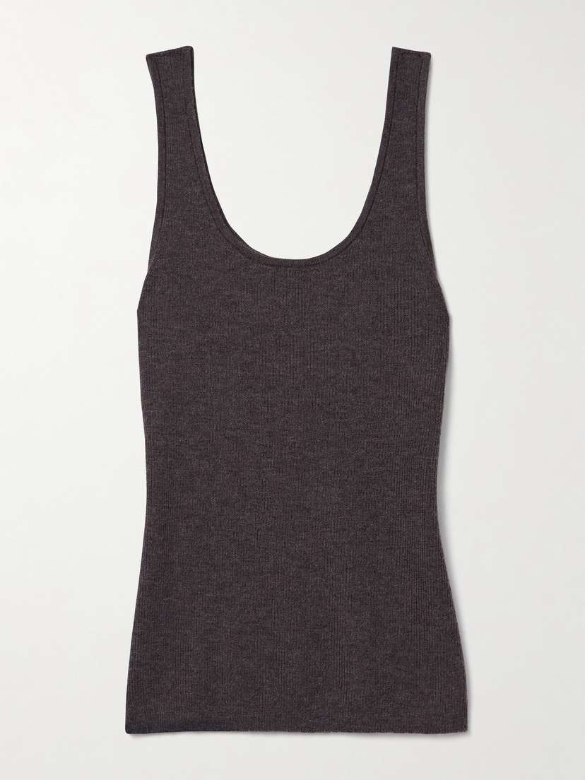 Co Ribbed Cashmere Tank