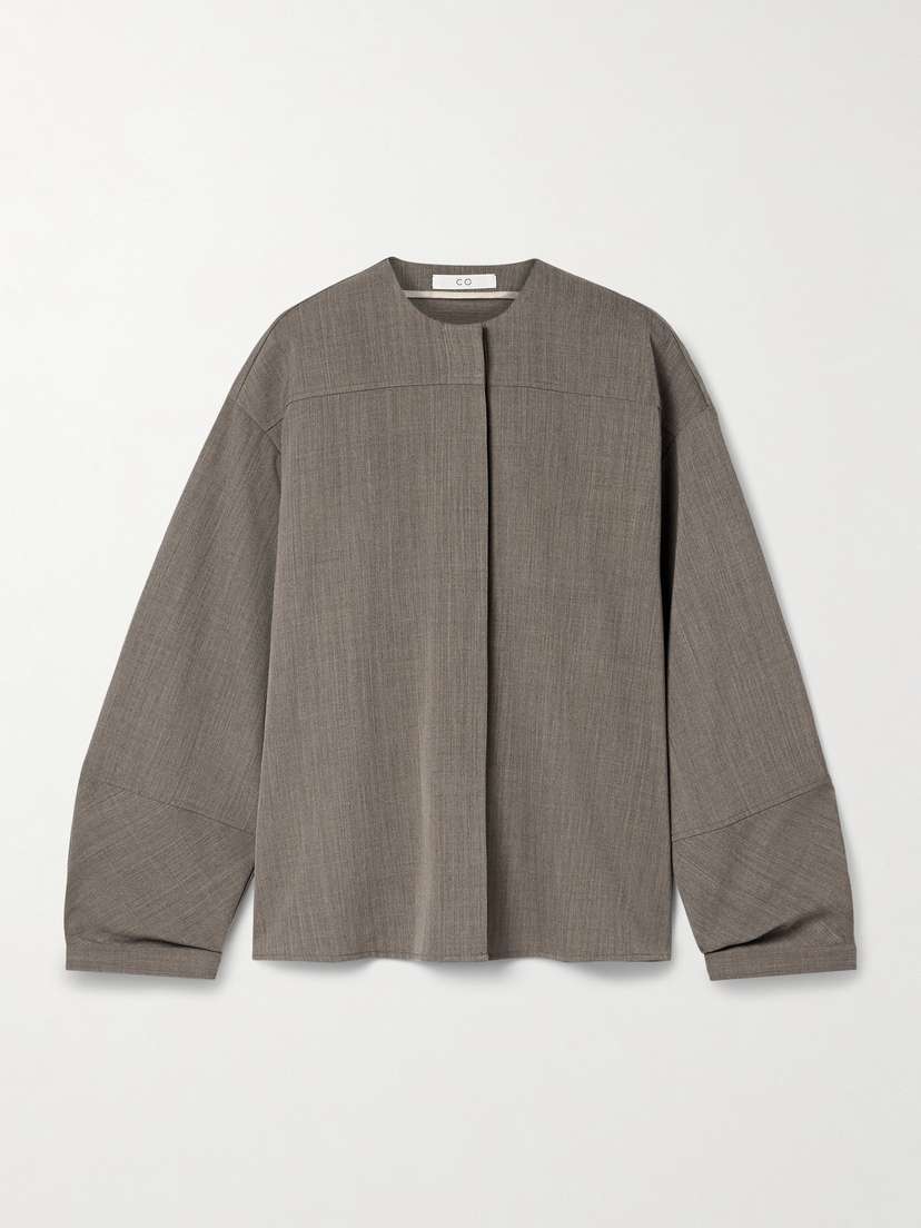Co Oversized Mélange Twill Shirt