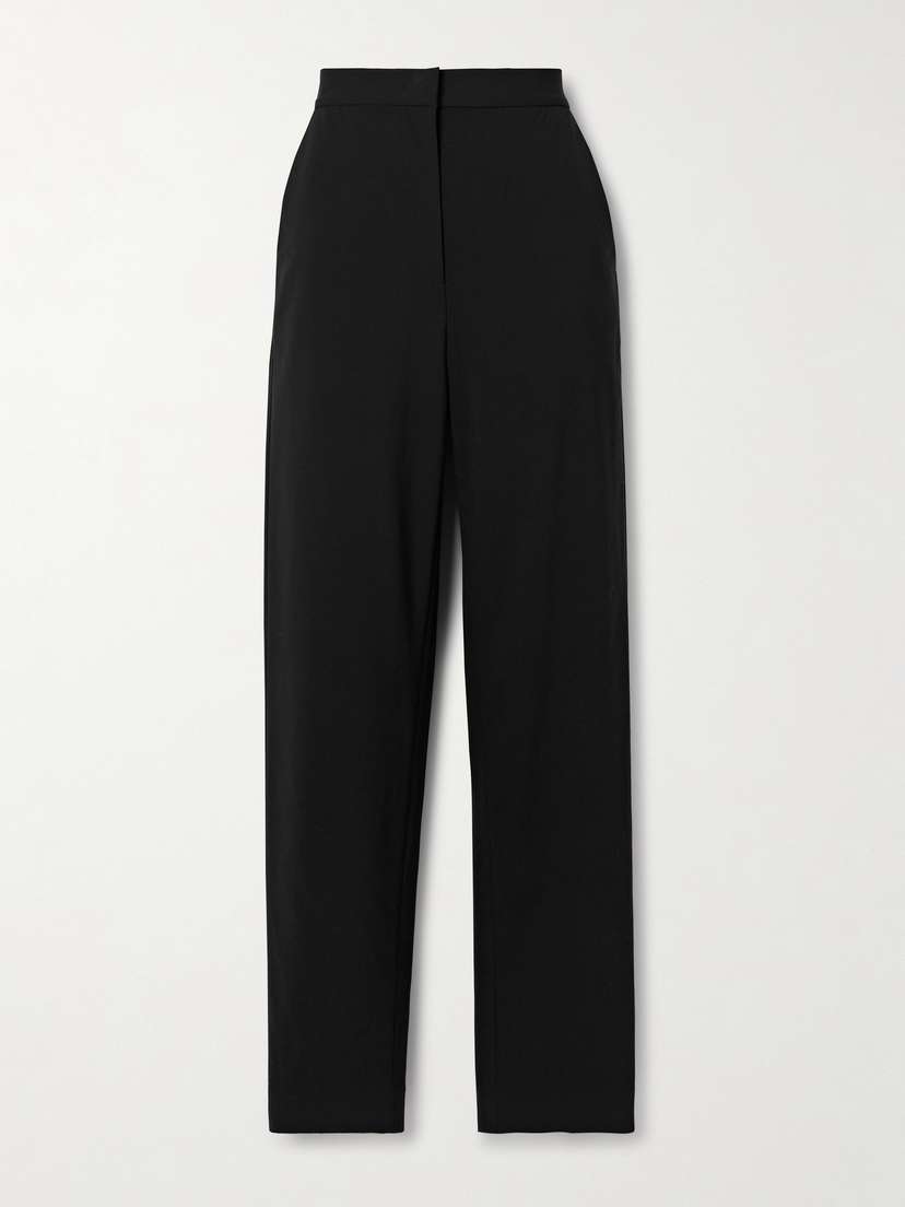 Co Wool-blend Crepe Straight-leg Pants