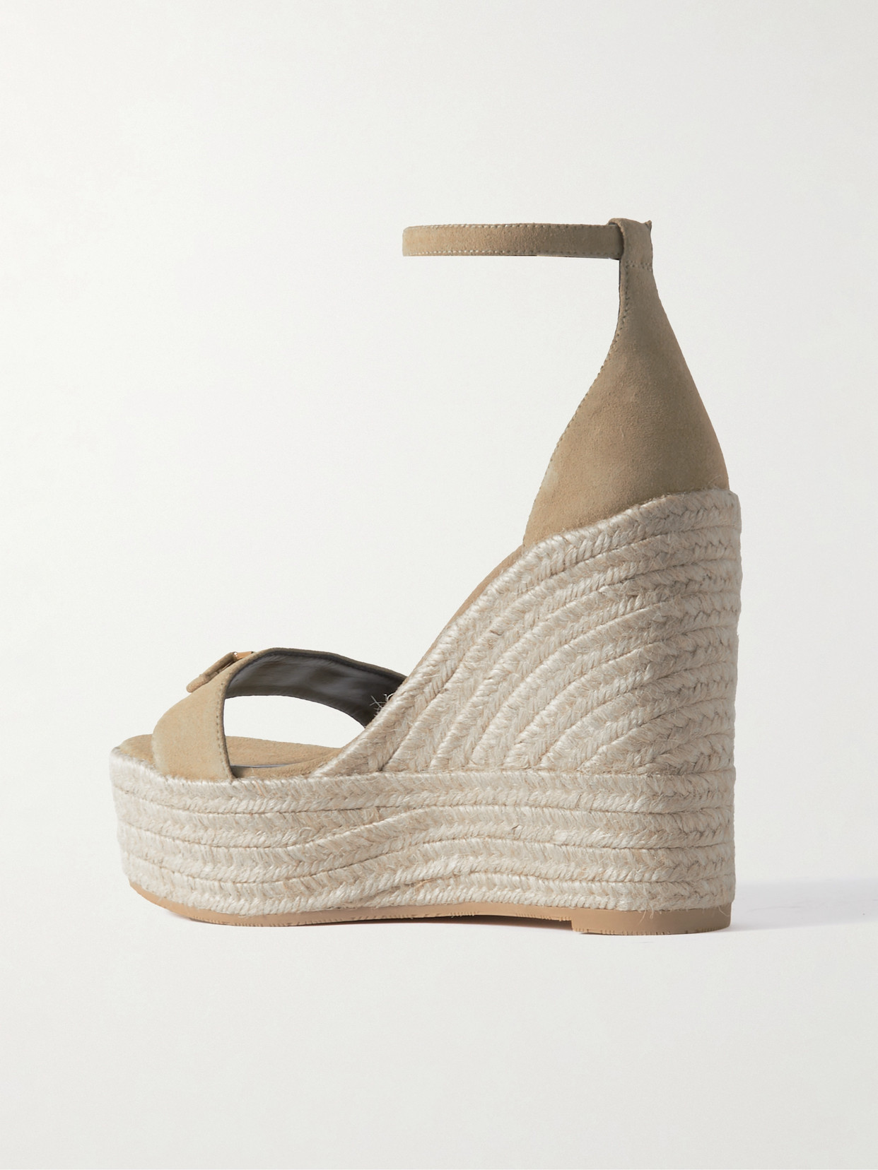 Suede Espadrille Wedge