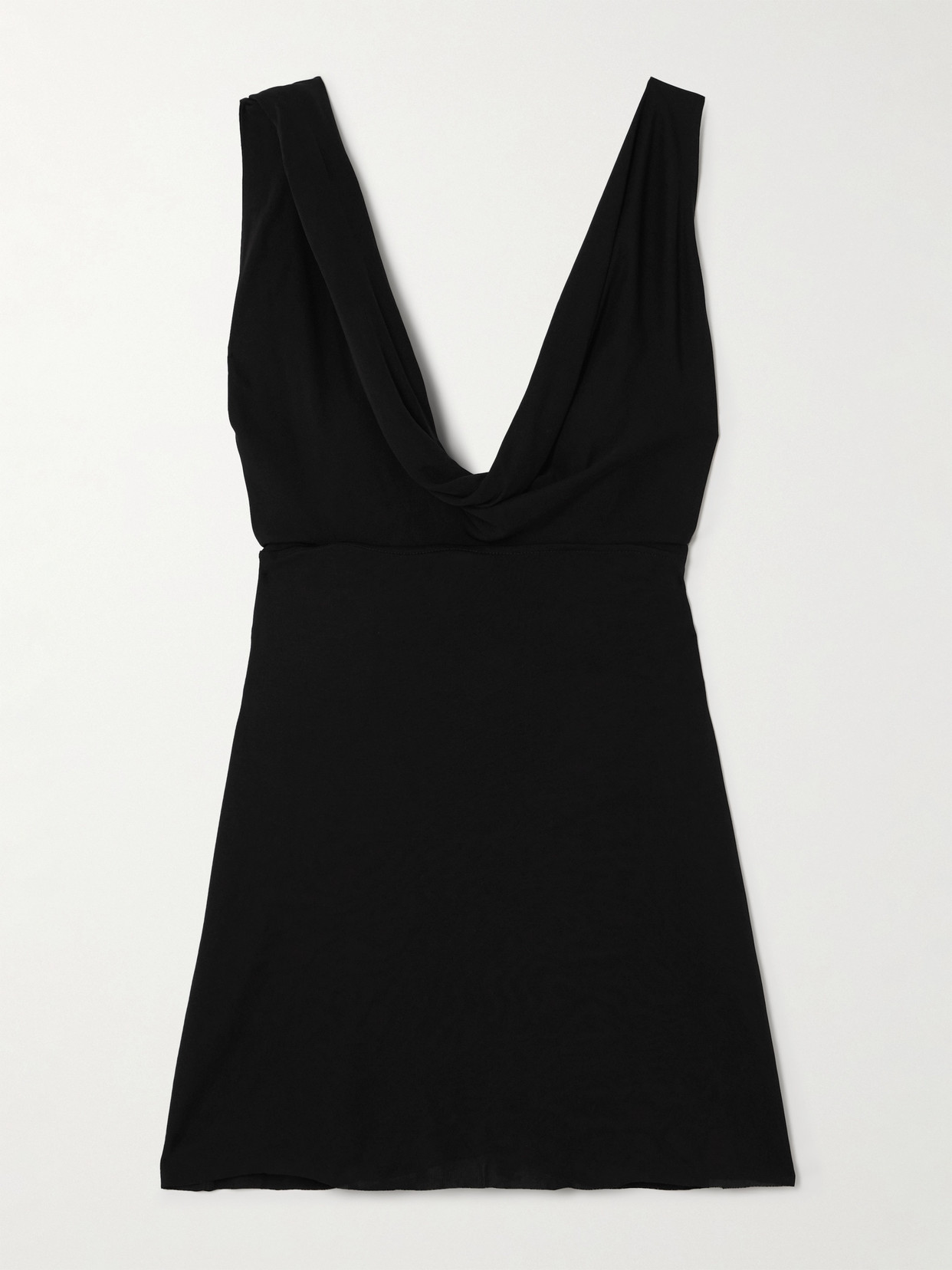 Totême Twisted Draped Jersey Tank In Black