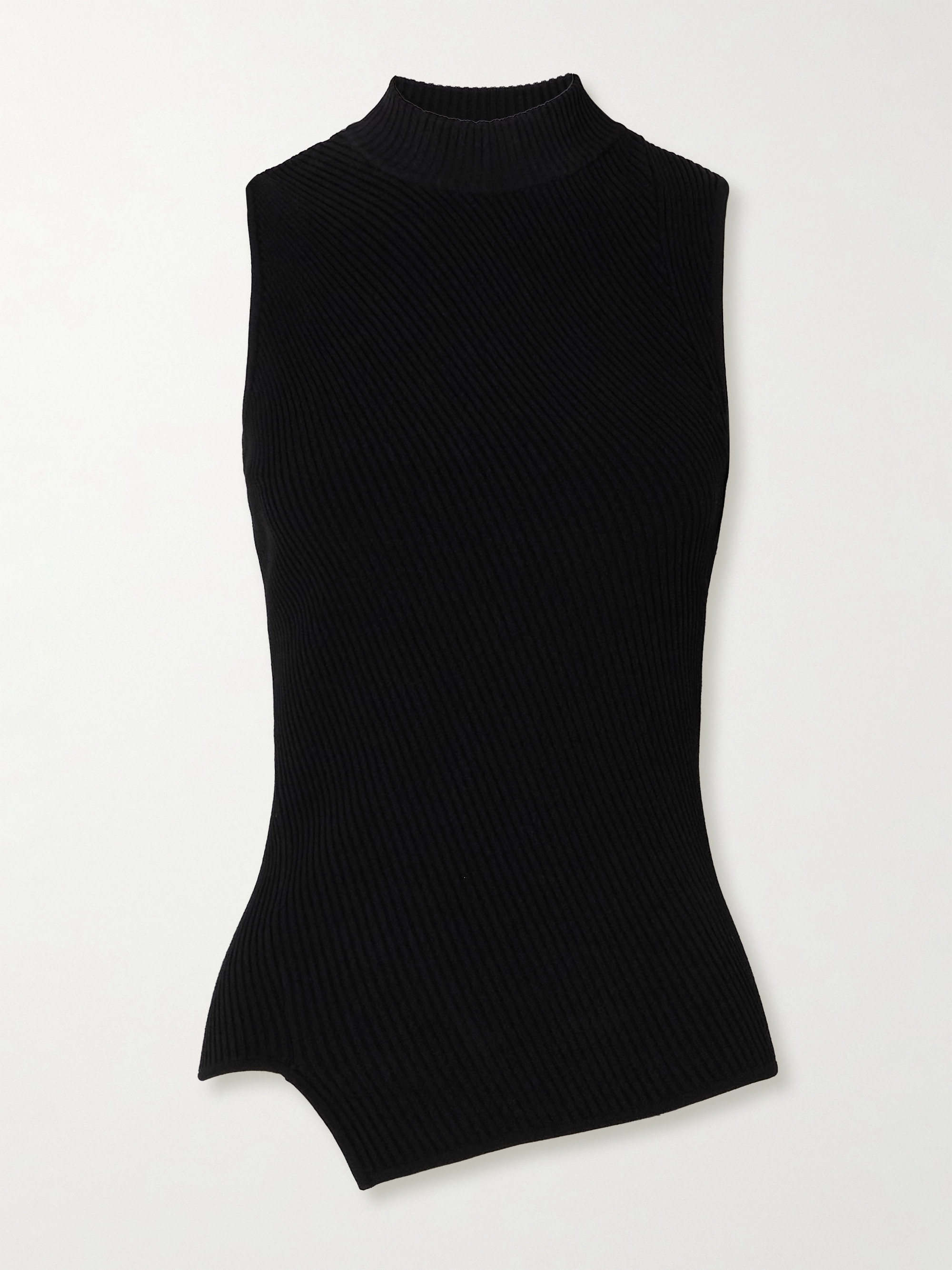 TOTEME Asymmetric ribbed-knit tank thumbnail