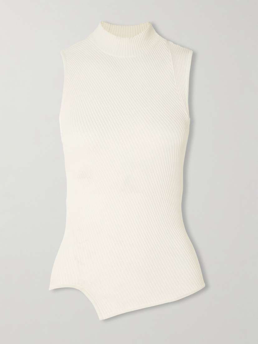 TOTEME Asymmetric Ribbed-knit Tank