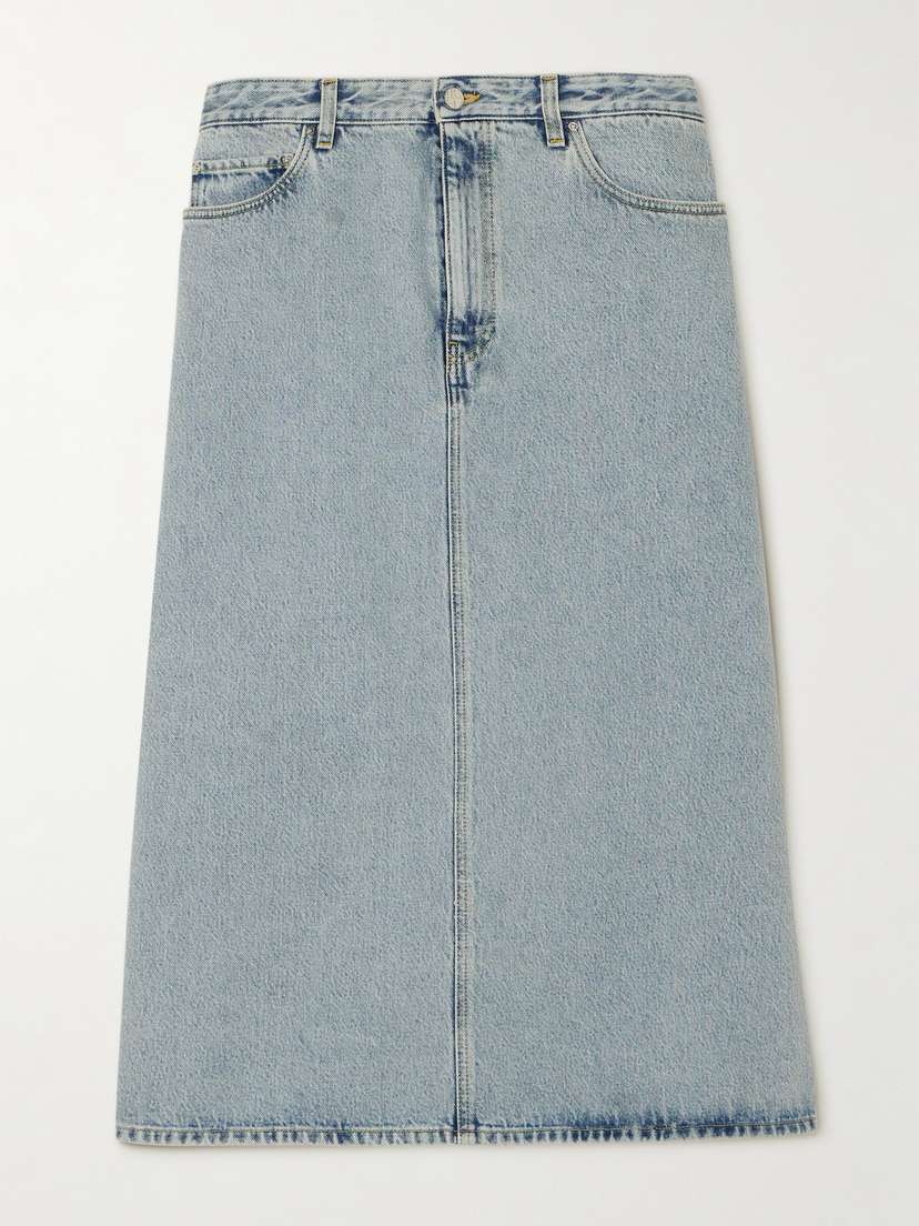 Toteme — Organic denim midi skirt