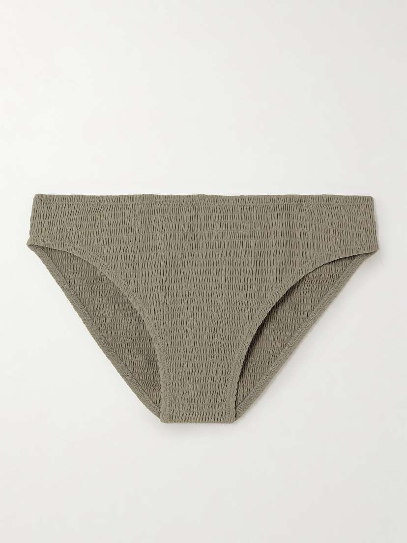 Toteme — Shirred recycled bikini briefs