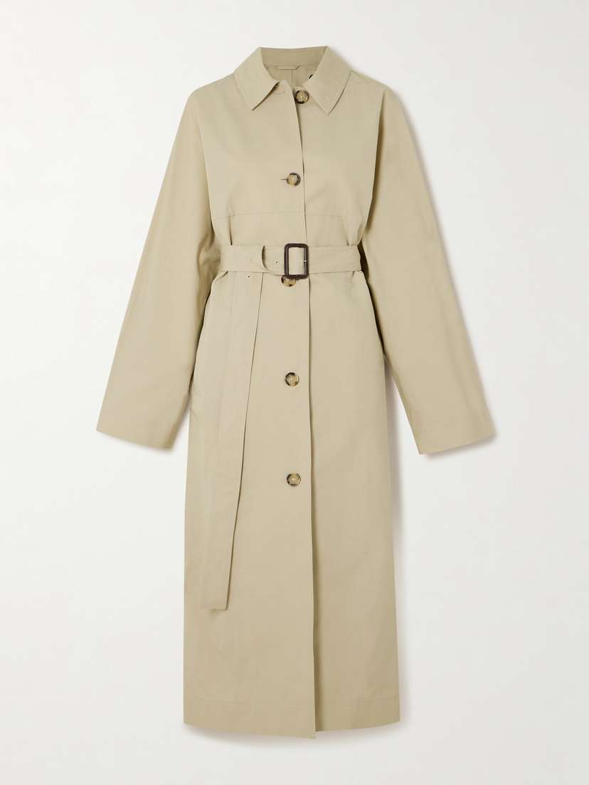 TOTEME Organic Cotton And Silk-blend Trench Coat