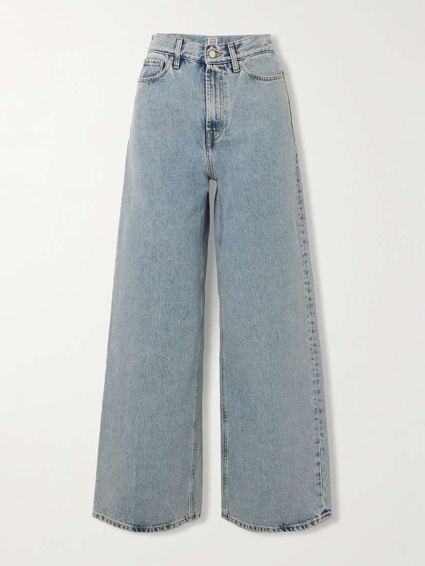 Toteme — High-rise wide-leg organic jeans