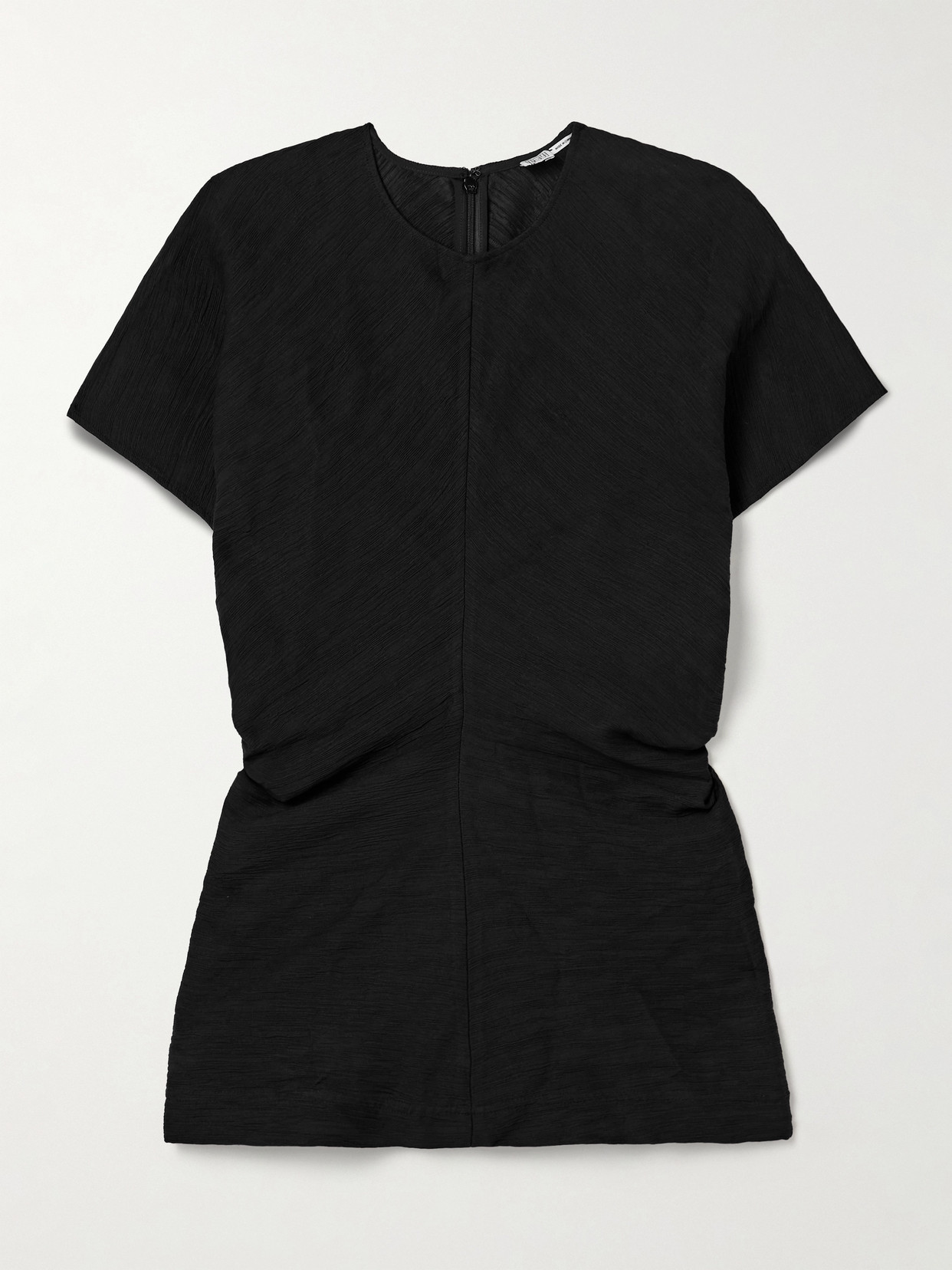 Totême Draped Jersey T-shirt In Black