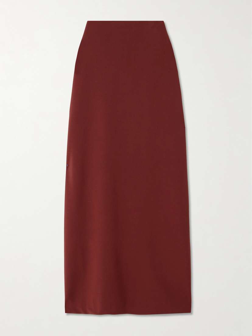 Loulou de Saison Samos Stretch-wool Maxi Skirt - x large
