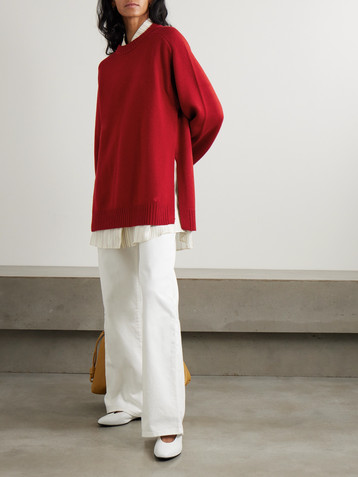 LOULOU DE SAISON Safi oversized wool and cashmere-blend sweater