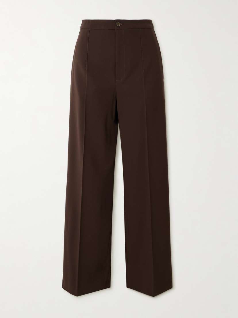 Loulou de Saison Vys Stretch-wool Wide-leg Pants