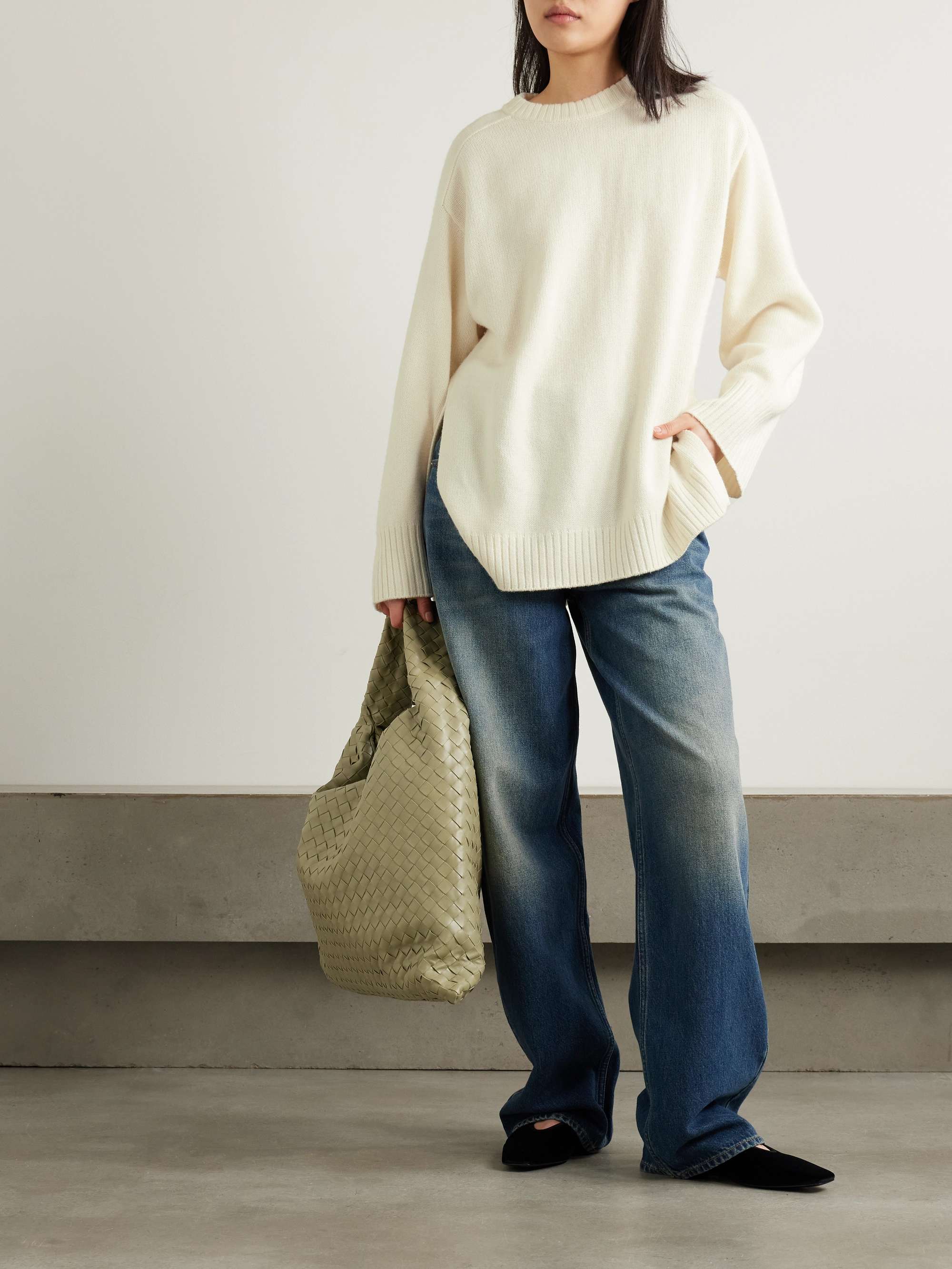 LOULOU STUDIO Safi oversized wool and cashmere-blend sweater | NET 