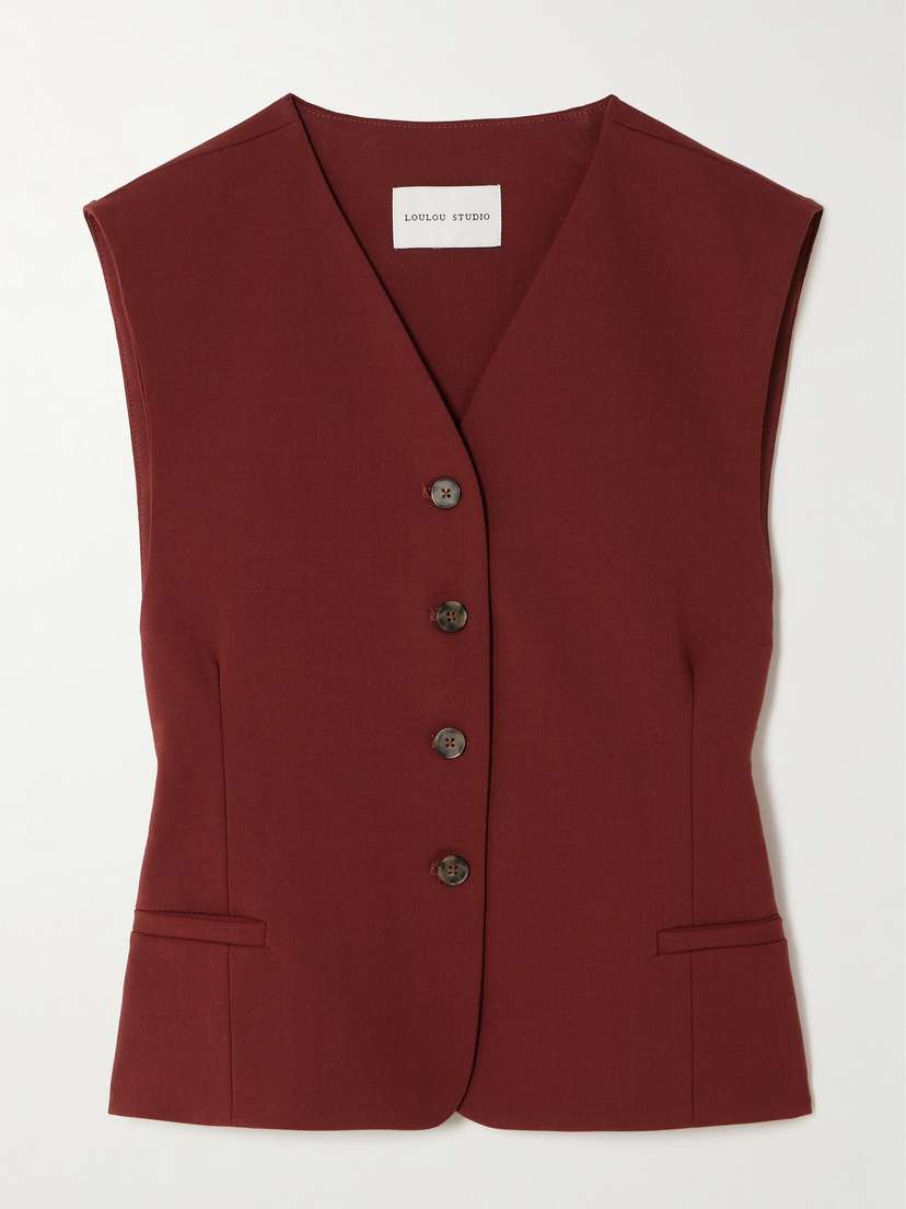 Loulou de Saison Teora Stretch-wool Vest