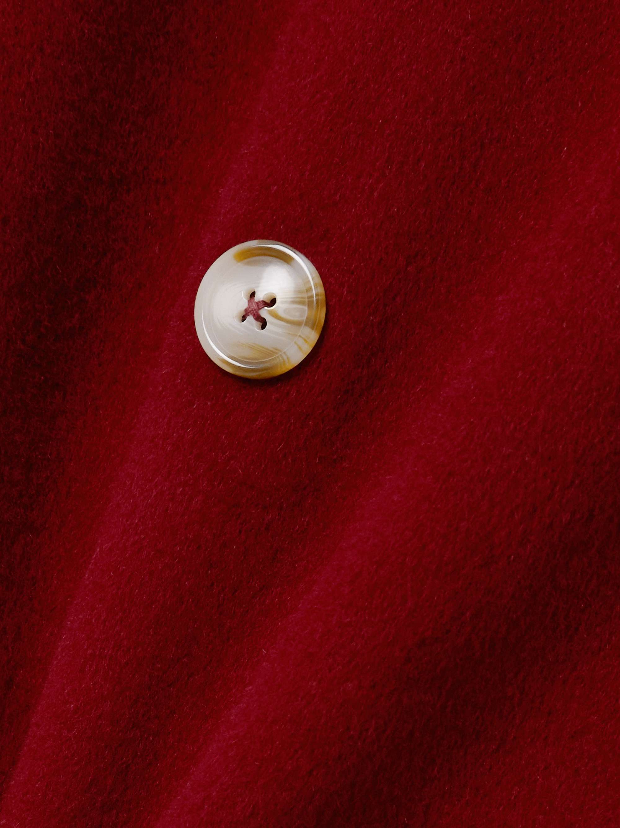 LOULOU DE SAISON Borneo double-breasted wool and cashmere-blend coat