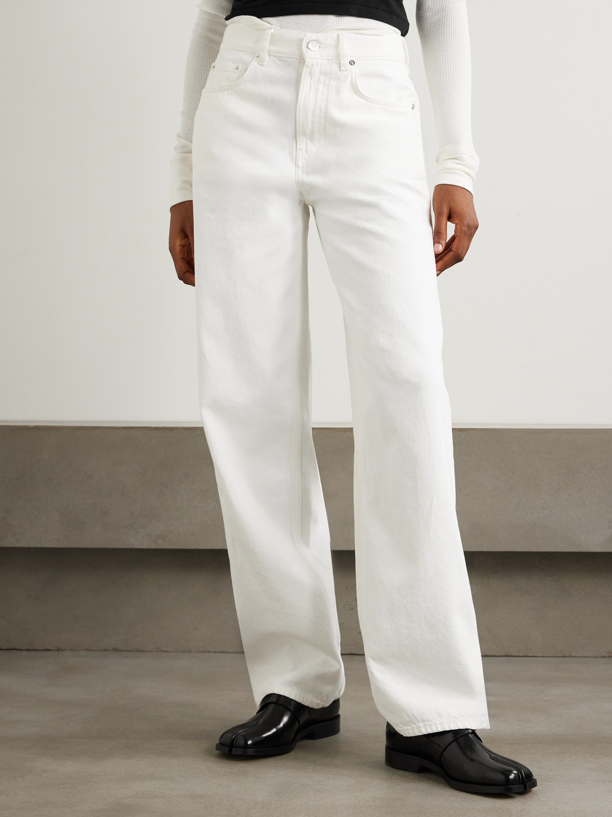 Samur High-Rise Straight-Leg Organic Jeans