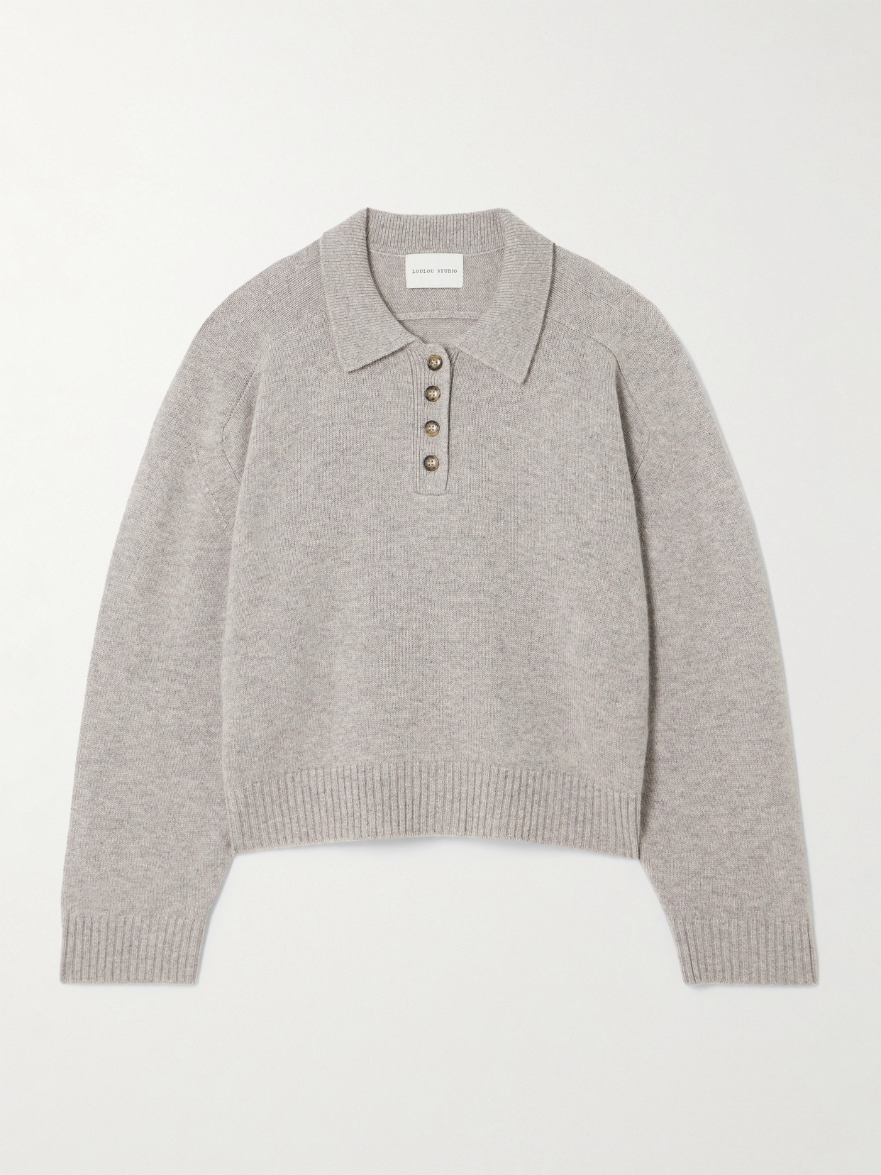 LOULOU STUDIO - Homere Cashmere Sweater - Brown
