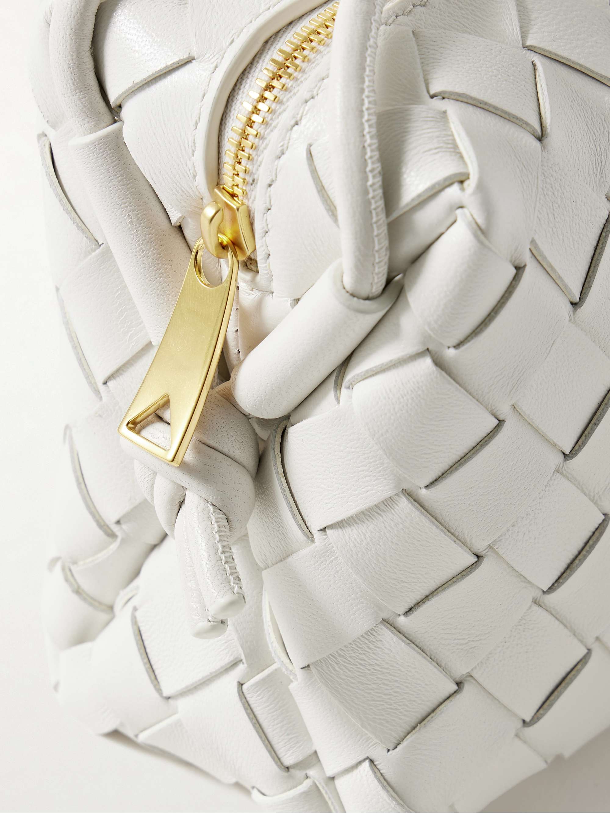 bottega veneta loop mini intrecciato leather shoulder bag