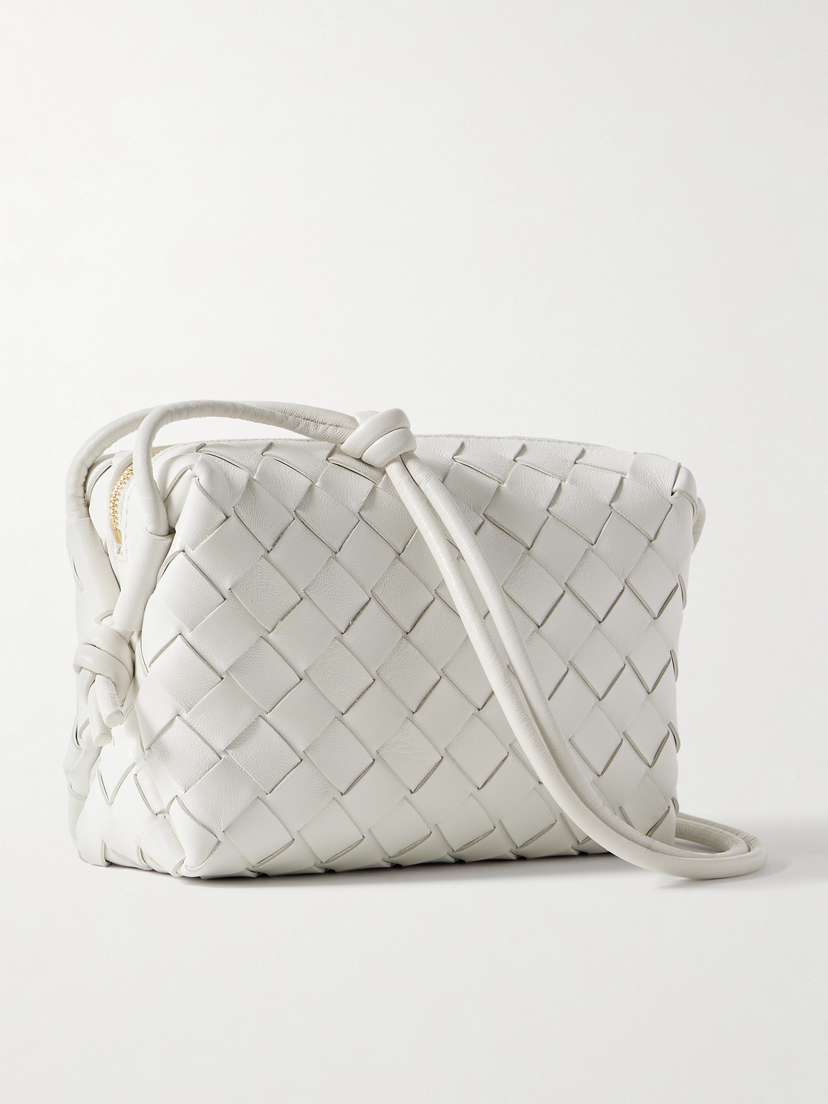 Bottega Veneta Loop Mini Intrecciato Leather Shoulder Bag