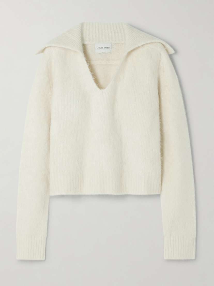 Loulou de Saison Ambrose Brushed Alpaca-blend Sweater