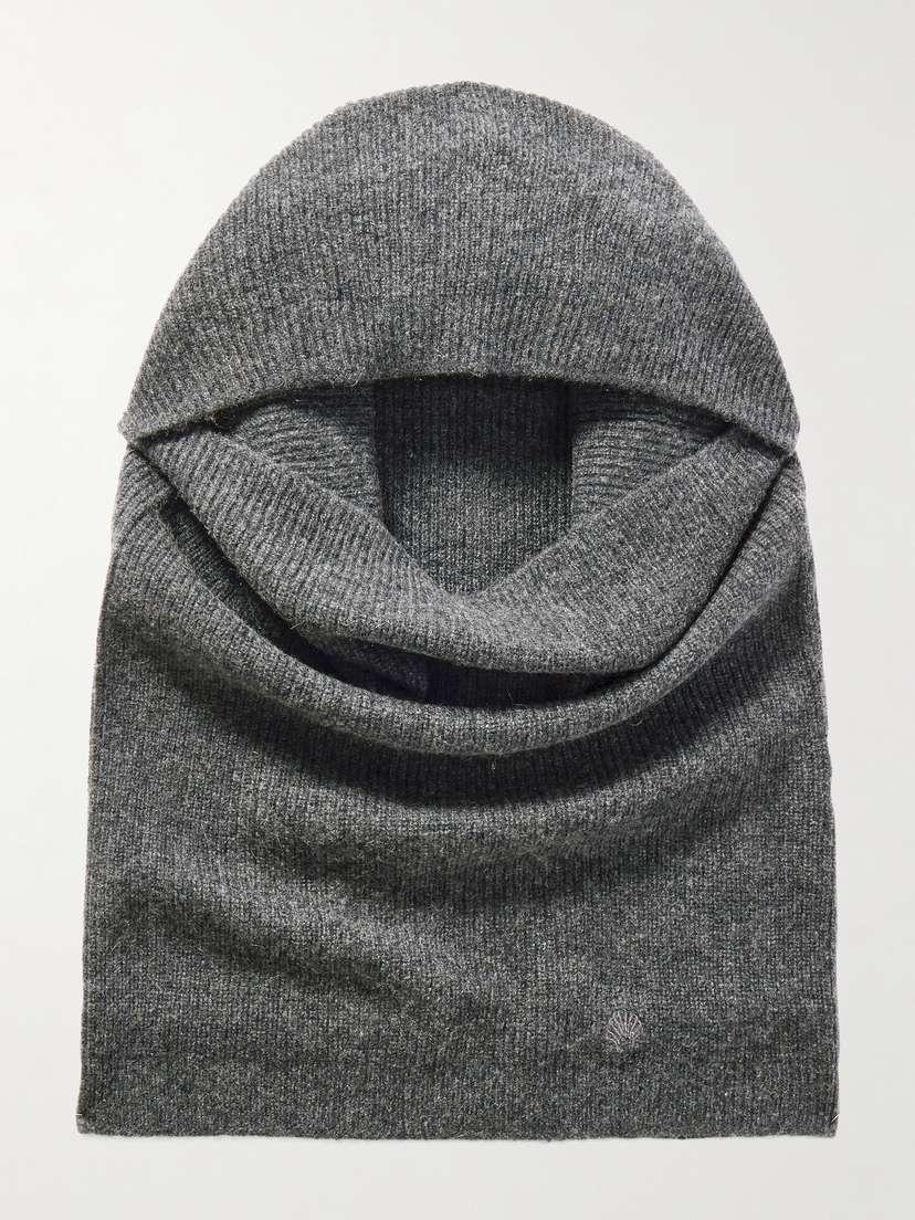LOULOU STUDIO Sabol Ribbed Cashmere Balaclava