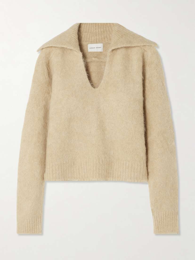 Loulou de Saison Ambrose Brushed Alpaca-blend Sweater