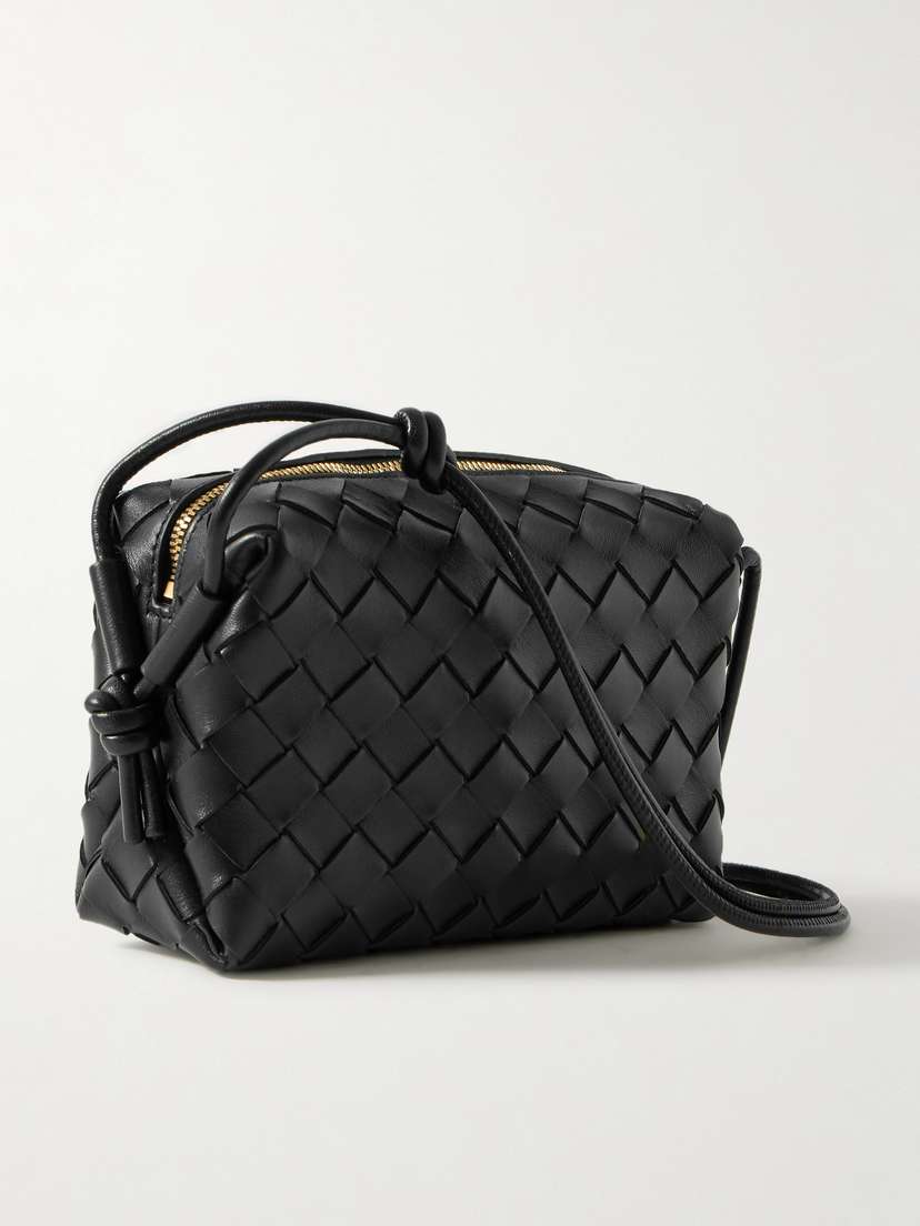 Bottega Veneta Loop Mini Intrecciato Leather Shoulder Bag