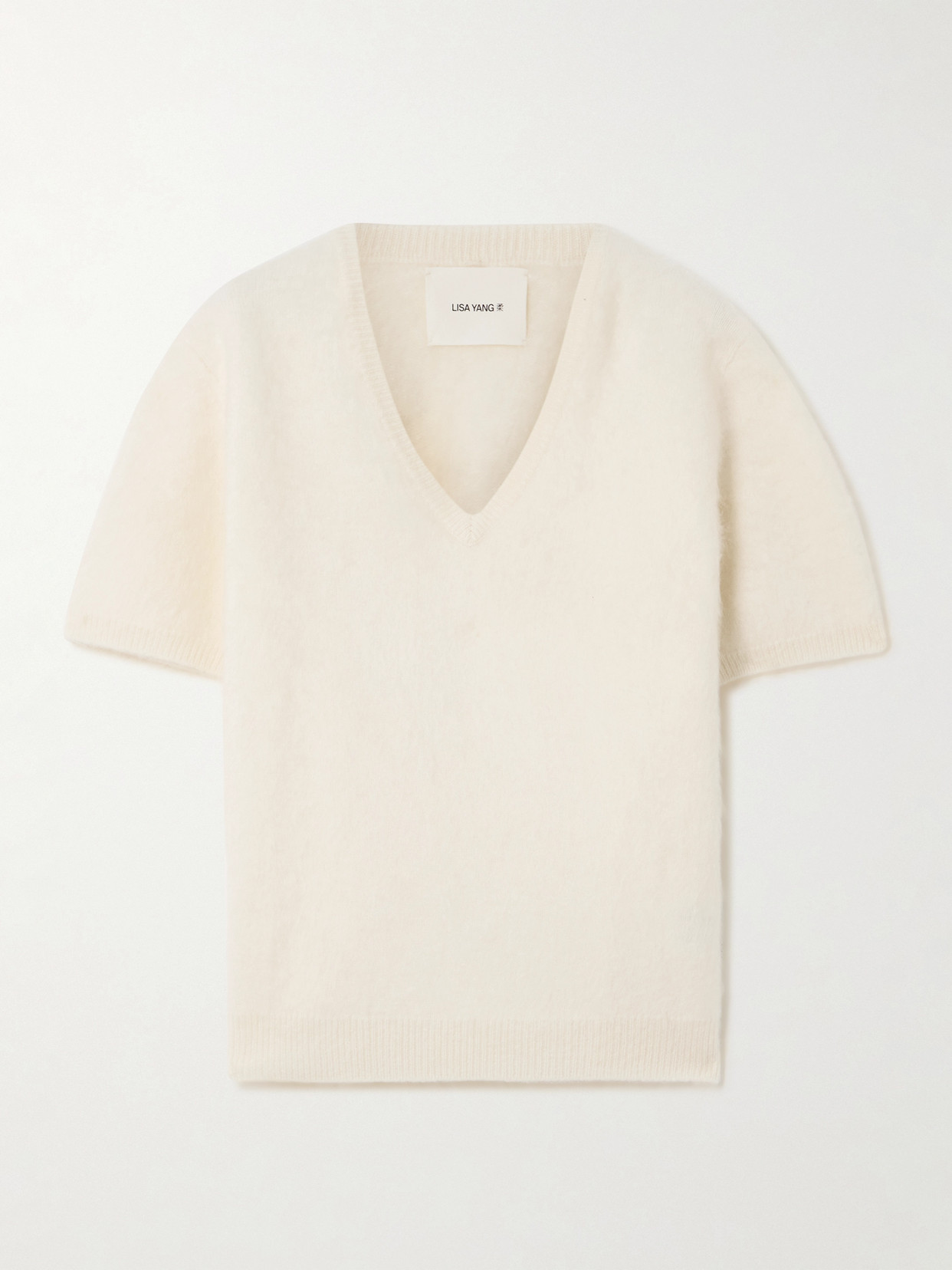 LISA YANG - Lovisa Brushed-cashmere Sweater - Cream