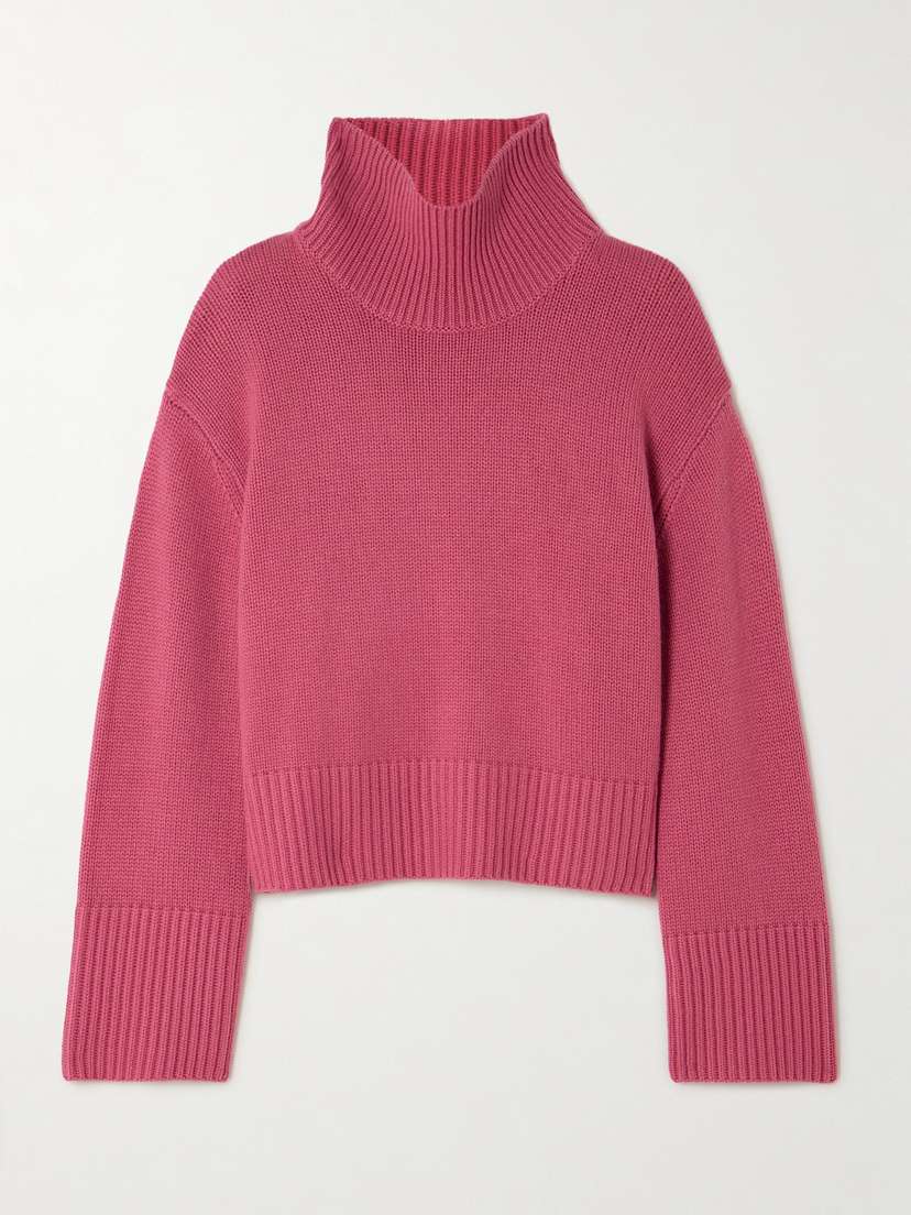 Lisa Yang Fleur Cashmere Turtleneck Sweater