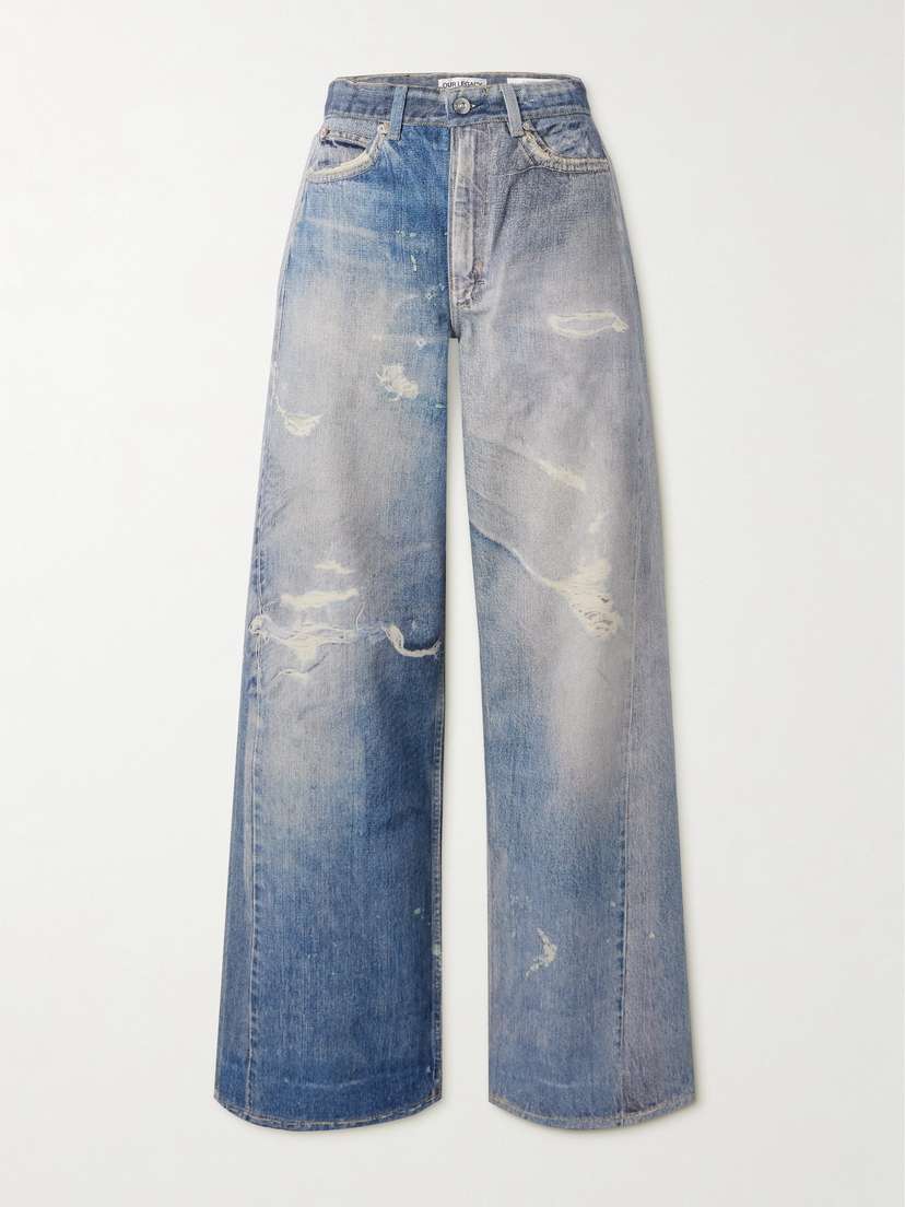 Our Legacy Two-tone Printed Boyfriend Jeans - EU 42