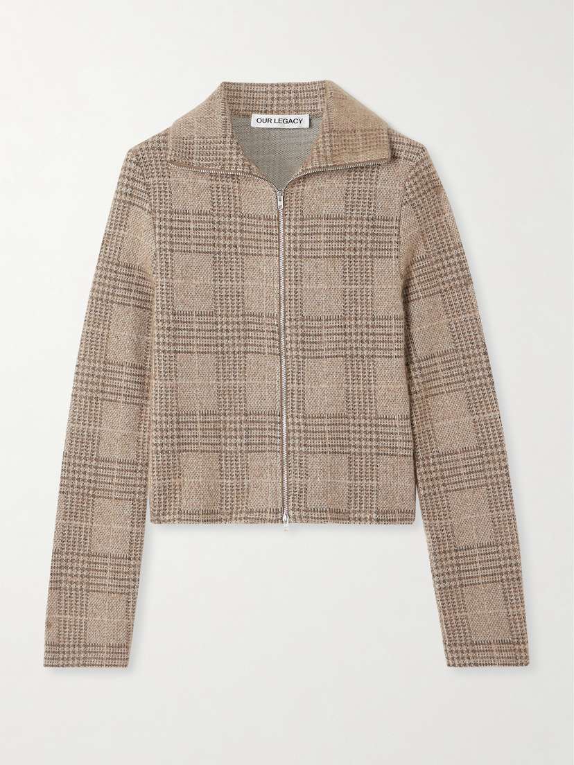 Our Legacy Houndstooth Checked Jacquard-knit Jacket
