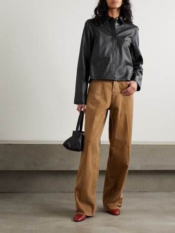 OUR LEGACY Auto paneled leather jacket