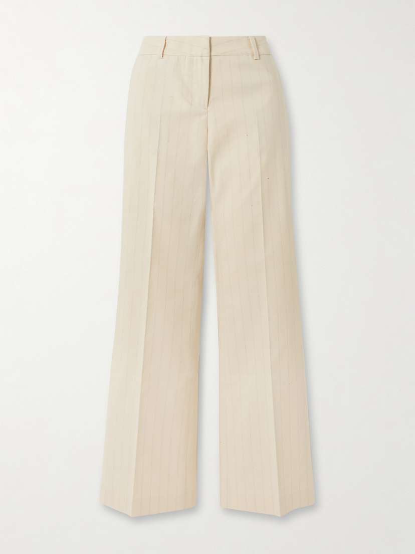 Our Legacy Hip Pinstriped Cotton Wide-leg Pants