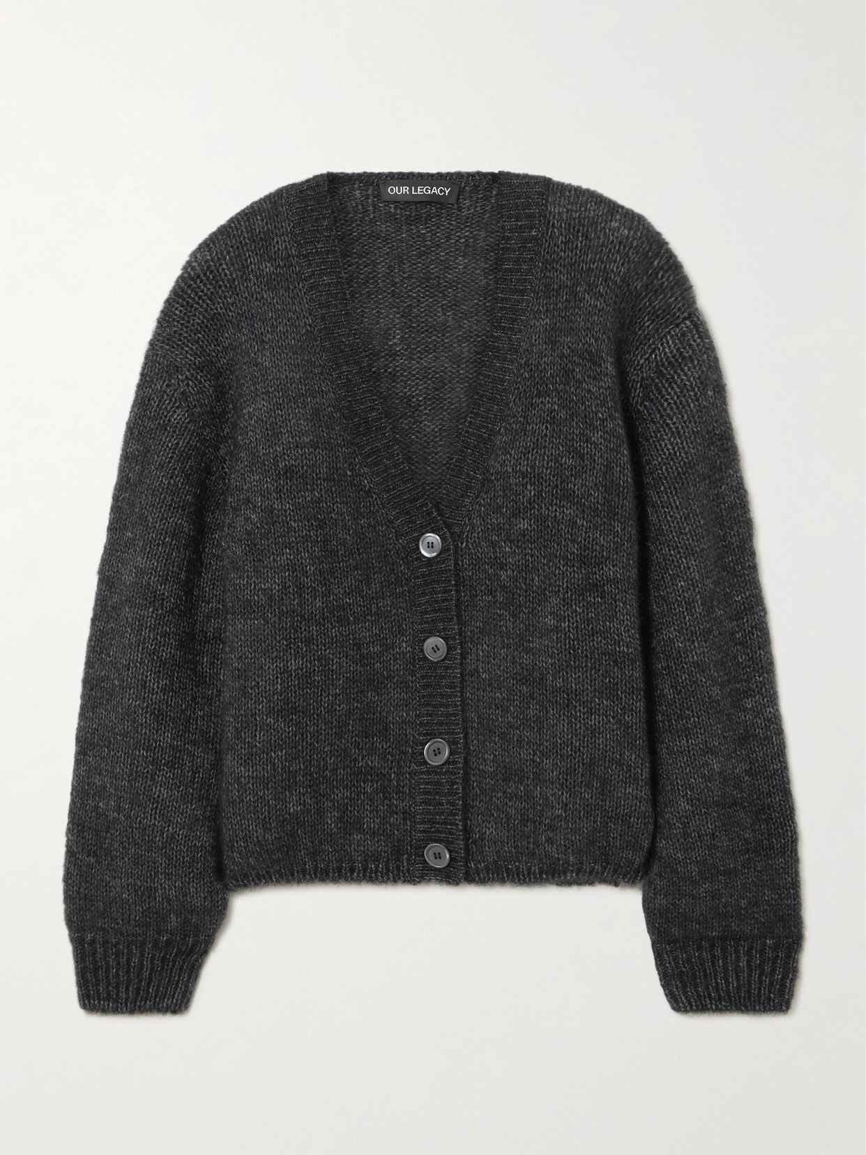 OUR LEGACY ACADEMY ALPACA AND WOOL-BLEND CARDIGAN