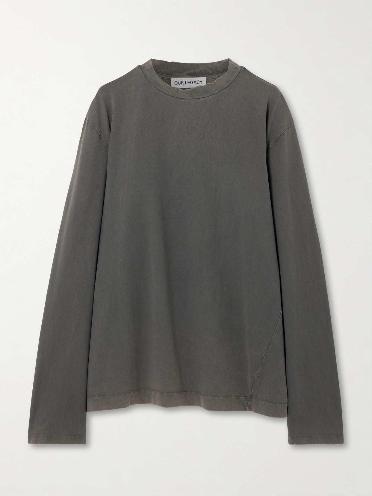 Our Legacy Gray Popover Roundneck Sweater In Gray