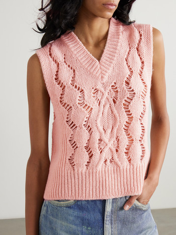 OUR LEGACY Michigan open-knit wool tank