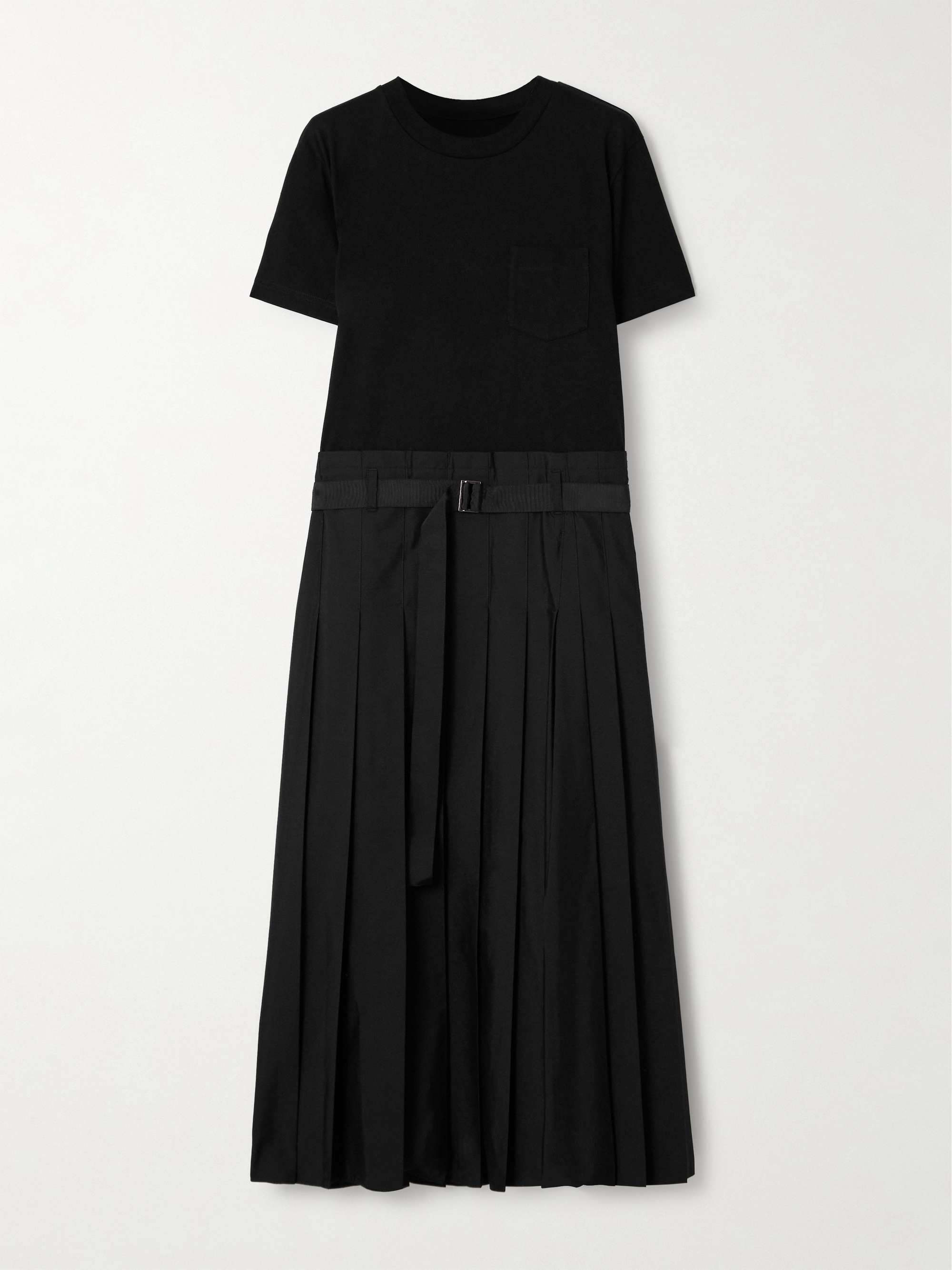 sacai コットンポプリンミディワンピース