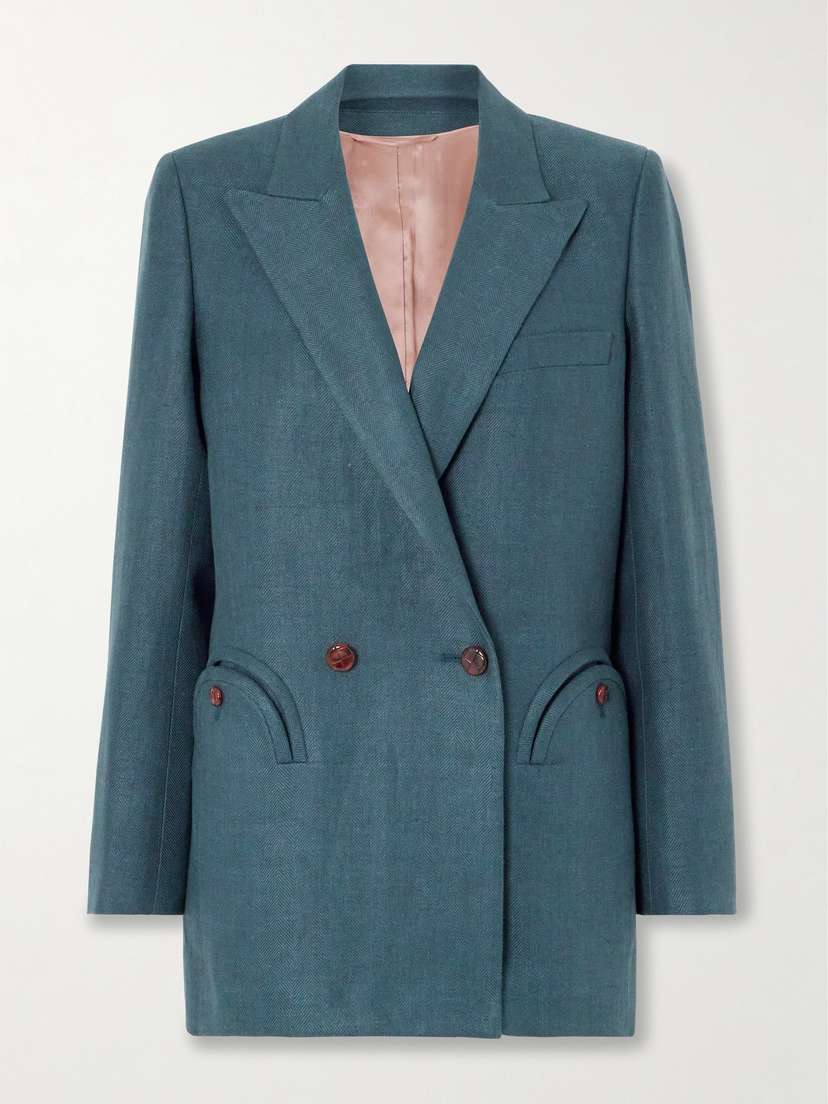 Blazé Milano Clarity Everyday Linen-twill Blazer