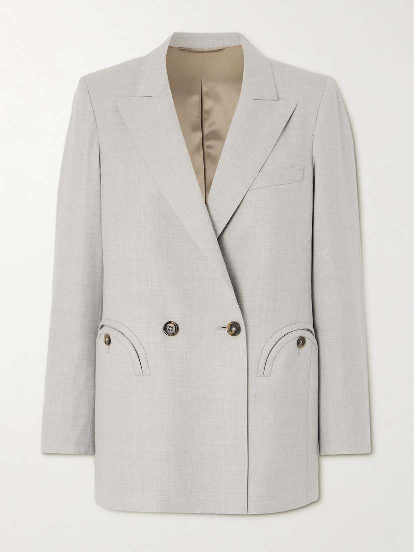 Blazé Milano Argyll Everyday Double-breasted Wool Blazer