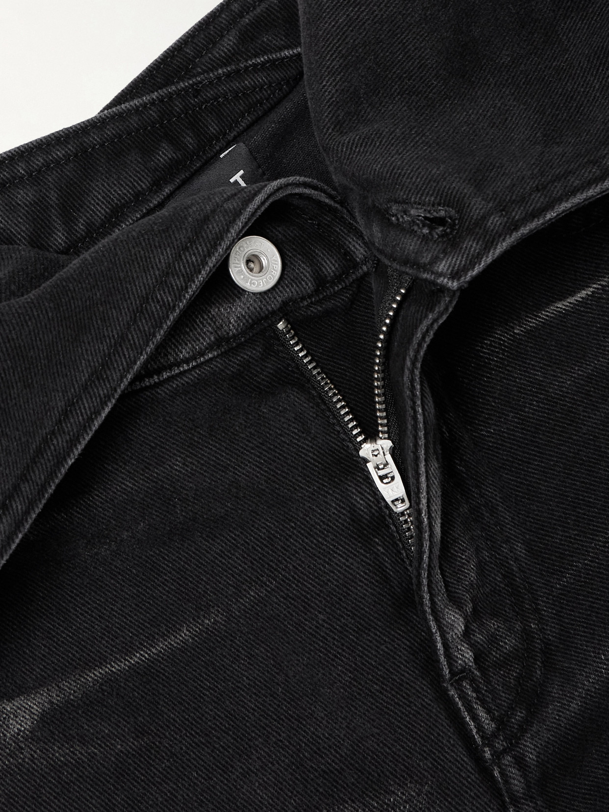 Y/Project - Belted Bleached Low-Rise Flared Jeans