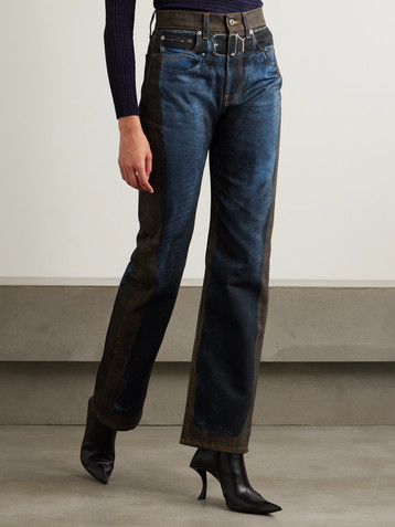 Y/Project Printed high-rise slim-leg jeans