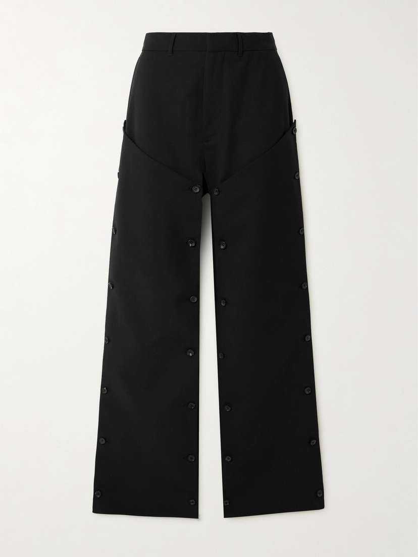 Y/Project Convertible Layered Crepe Wide-leg Pants