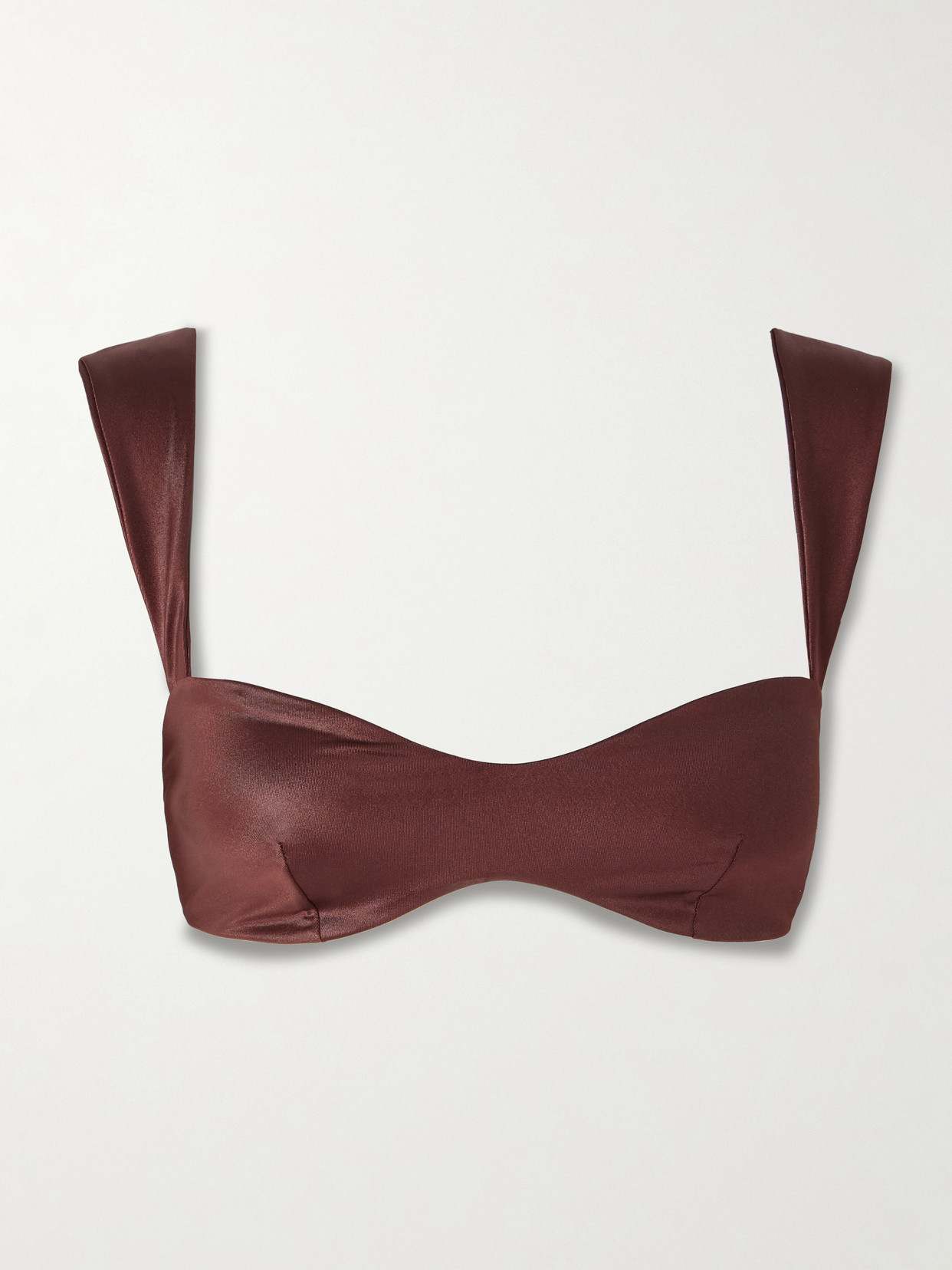Magda Butrym Bikini Top In Brown