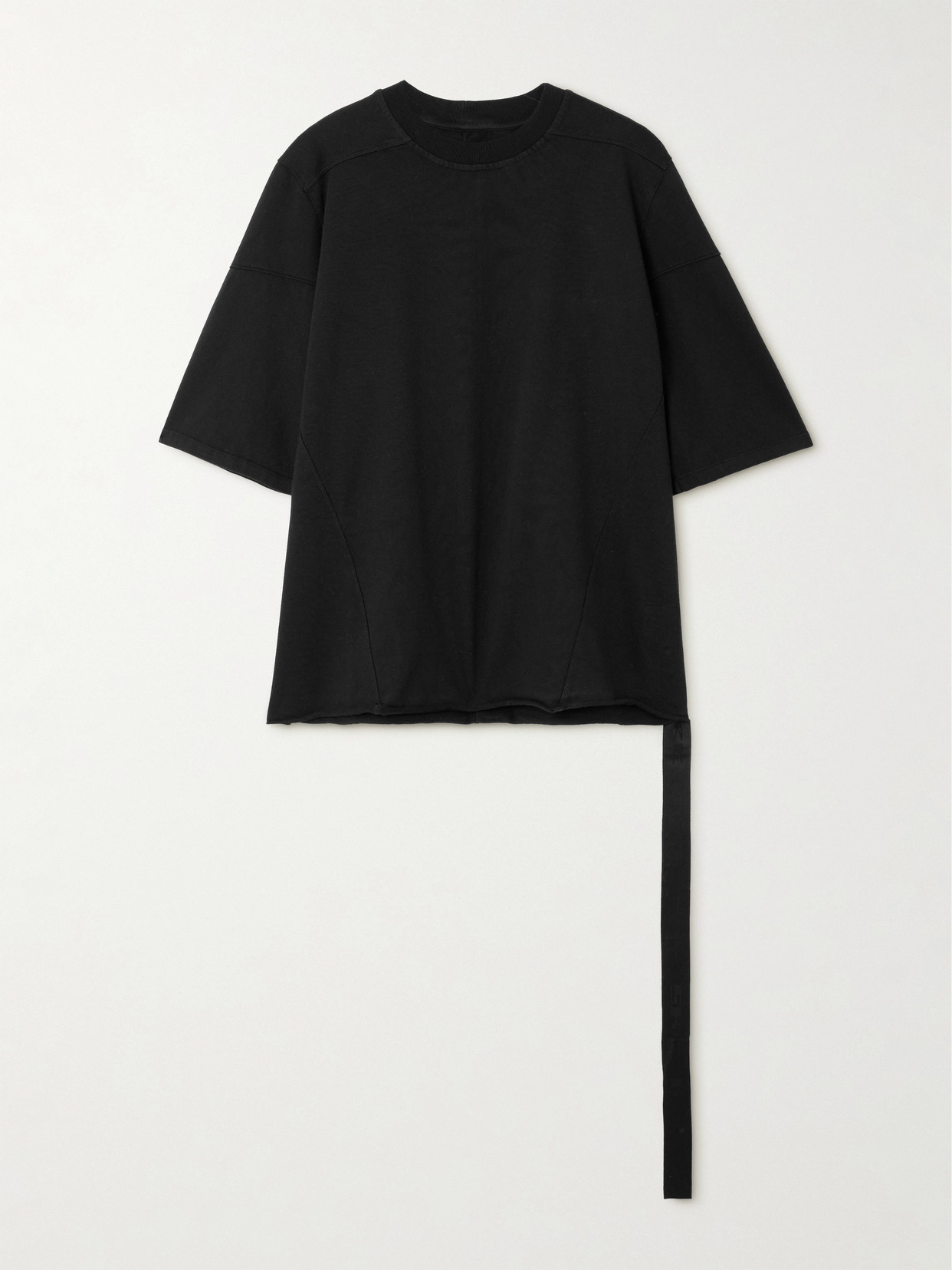 Rick Owens Walrus Oversized Cotton-jersey T-shirt In Black