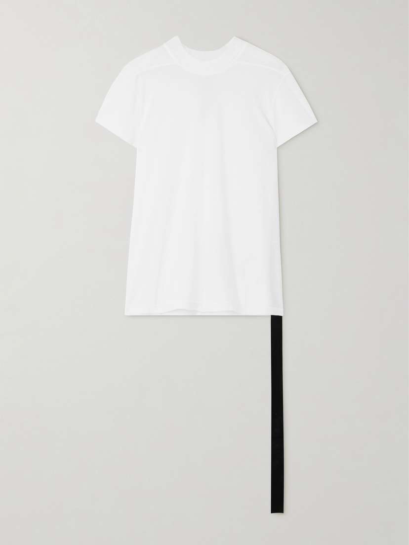 Rick Owens Level Paneled Cotton-jersey T-shirt
