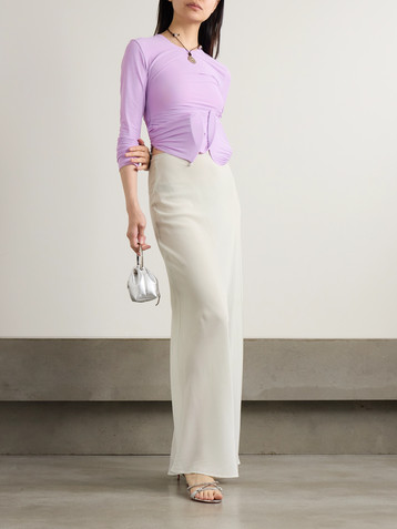 Christopher Esber Venus Looped ruched stretch-jersey top